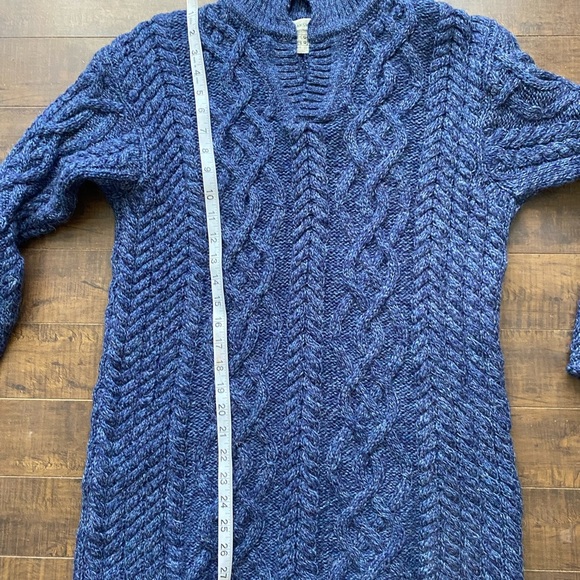 Aran Crafts Navy Wool sweater - Picture 13 of 15